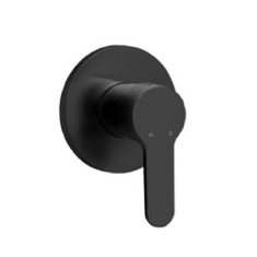 Matte Black Wall Mounted Shower Mixer, Rough-In Valve Included